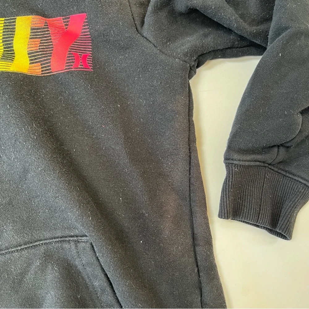 ✨ 5 for $25 ✨ Hurley Black Hoodie with Rainbow Logo